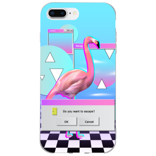 Apple iPhone 7 Plus Cancel Transparent Silicone TPU Θήκη
