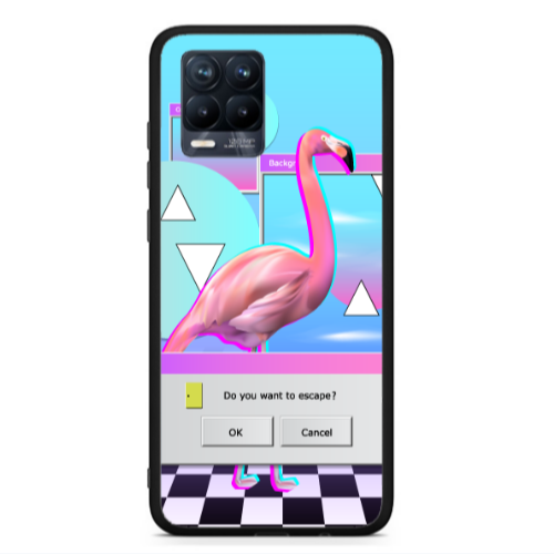 Realme 8  Cancel Black Glossy Θήκη