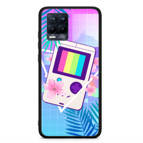 Realme 8  Triangle game Black Glossy Θήκη
