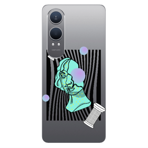 Oneplus Nord Ce 4 lite Columns Transparent Silicone TPU Θήκη