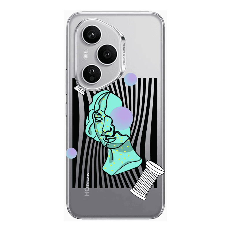 Honor Magic 400 Pro Columns Transparent Silicone TPU Θήκη