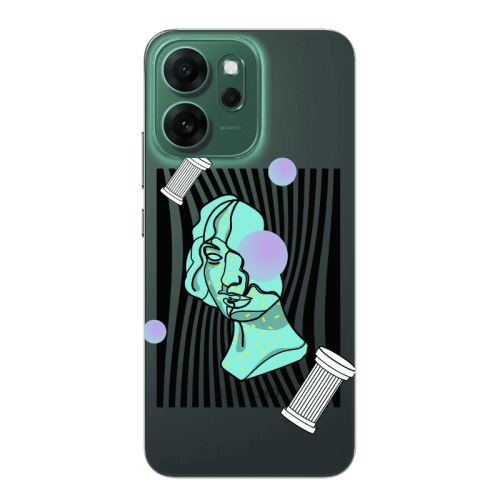 Oppo 14 F Columns Transparent Silicone TPU Θήκη