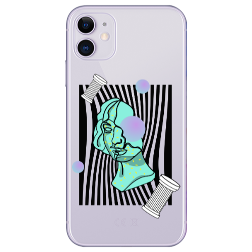 Apple iPhone 11  Columns Transparent Silicone TPU Θήκη