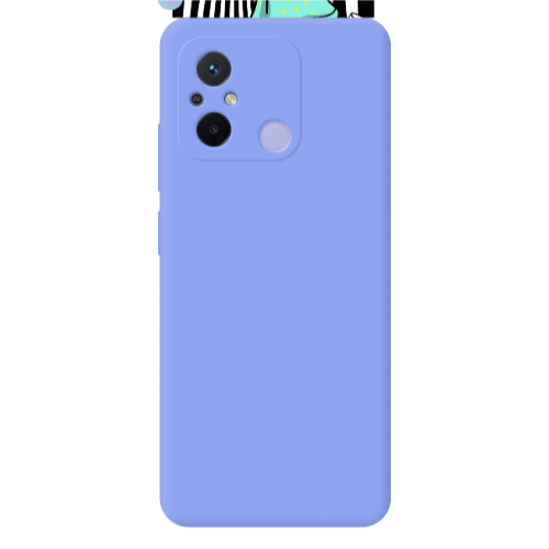 Xiaomi Redmi 12C Columns Light Purple Colored Silicone TPU Θήκη