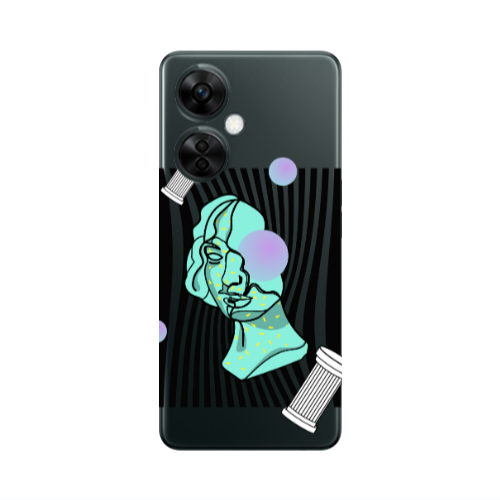Oneplus Nord CE 3 Lite 5G Columns Transparent Silicone TPU Θήκη