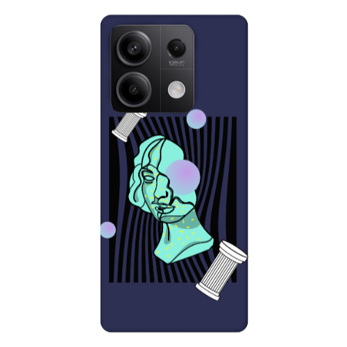 Xiaomi Redmi Note 13Pro 5G Columns Dark blue Colored Silicone TPU Θήκη