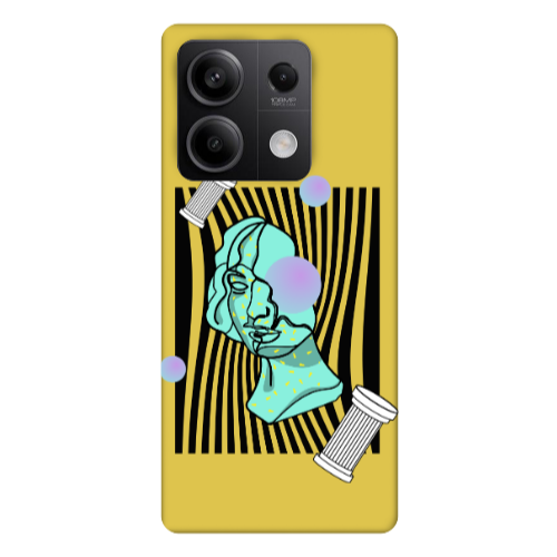 Xiaomi Redmi Note 13Pro 5G Columns Yellow Colored Silicone TPU Θήκη