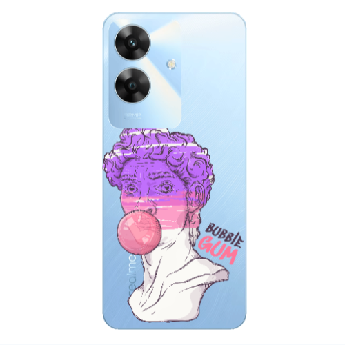 Realme Note 60 Pin Bubble Transparent Silicone TPU Θήκη