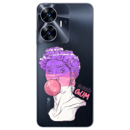 Realme Note 50 Pin Bubble Transparent Silicone TPU Θήκη
