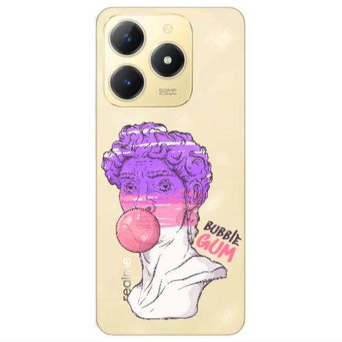 Realme C61 Pin Bubble Transparent Silicone TPU Θήκη