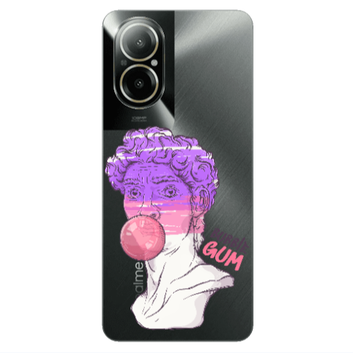 Realme C67 Pin Bubble Transparent Silicone TPU Θήκη