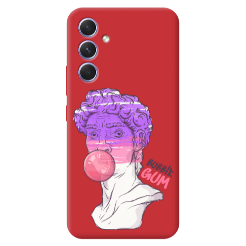 Samsung A56 Pin Bubble Red Colored Silicone TPU Θήκη