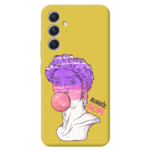 Samsung A56 Pin Bubble Yellow Colored Silicone TPU Θήκη