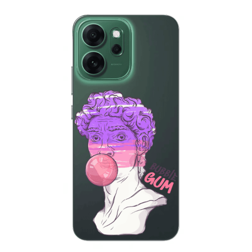 Oppo Reno 14 FS Pin Bubble Transparent Silicone TPU Θήκη