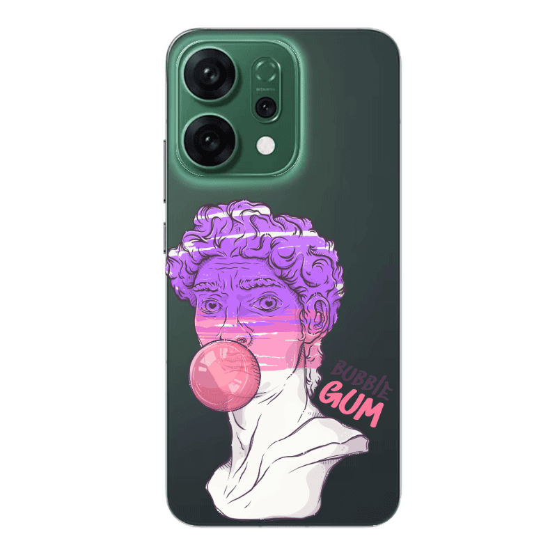 Oppo RENO 14 Pin Bubble Transparent Silicone TPU Θήκη