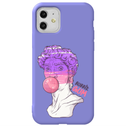 Apple iPhone 11  Pin Bubble Purple Colored Silicone TPU Θήκη