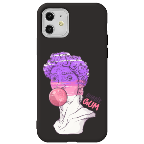 Apple iPhone 11  Pin Bubble Black Colored Silicone TPU Θήκη
