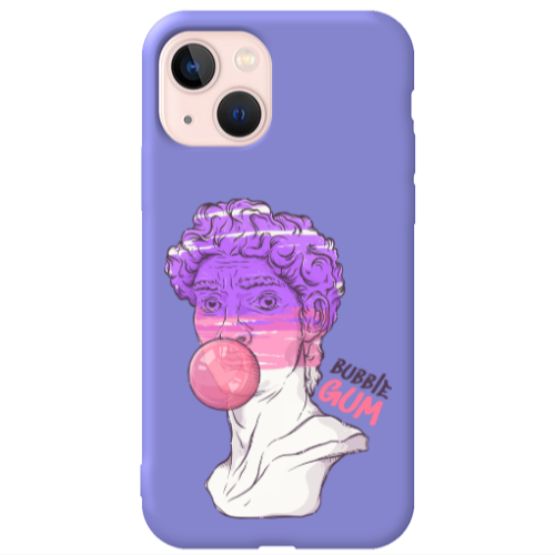 Apple iPhone 13 Pin Bubble Purple Colored Silicone TPU Θήκη