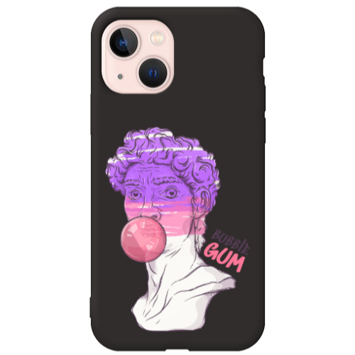 Apple iPhone 13 Pin Bubble Black Colored Silicone TPU Θήκη
