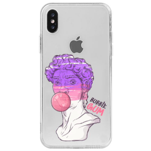 Apple iPhone X Pin Bubble Transparent Silicone TPU Θήκη
