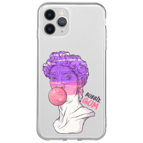 Apple iPhone 13 Pro Max Pin Bubble Transparent Silicone TPU Θήκη