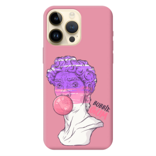 Apple iPhone 13 Pro Max Pin Bubble Pink Colored Silicone TPU Θήκη