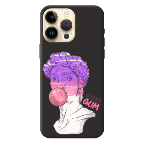 Apple iPhone 13 Pro Max Pin Bubble Black Colored Silicone TPU Θήκη