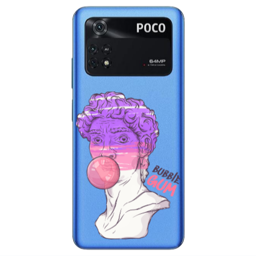 Xiaomi Poco M4 Pro 4G Pin Bubble Transparent Silicone TPU Θήκη