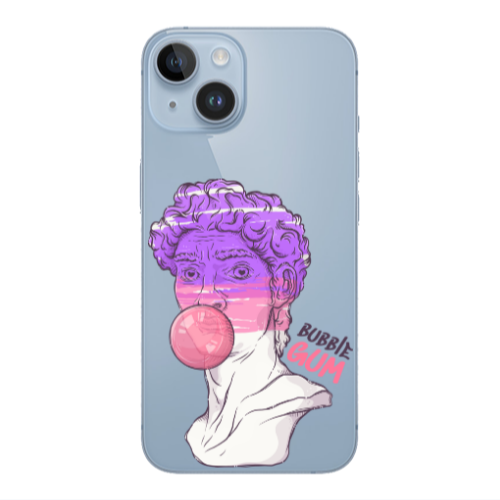 Apple iPhone 14 Plus Pin Bubble Transparent Silicone TPU Θήκη