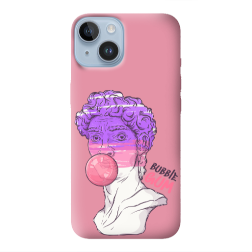 Apple iPhone 14 Plus Pin Bubble Pink Colored Silicone TPU Θήκη