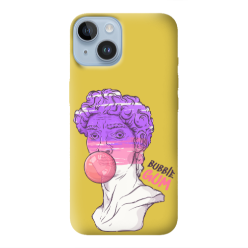 Apple iPhone 14 Plus Pin Bubble Yellow Colored Silicone TPU Θήκη