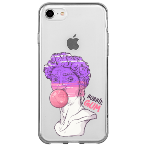 Apple iPhone 7 Pin Bubble Transparent Silicone TPU Θήκη