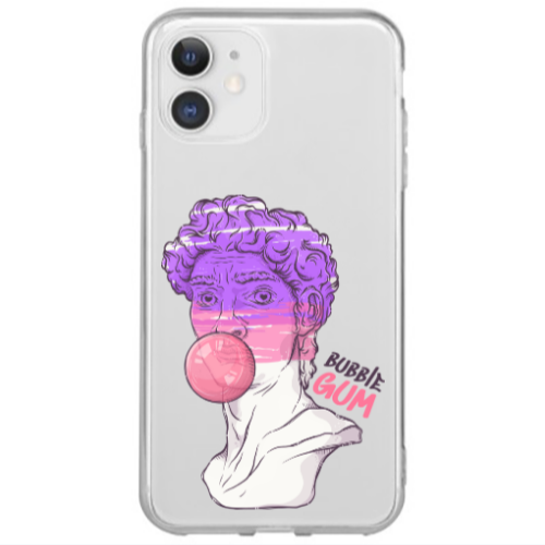 Apple iPhone 12 Mini Pin Bubble Transparent Silicone TPU Θήκη