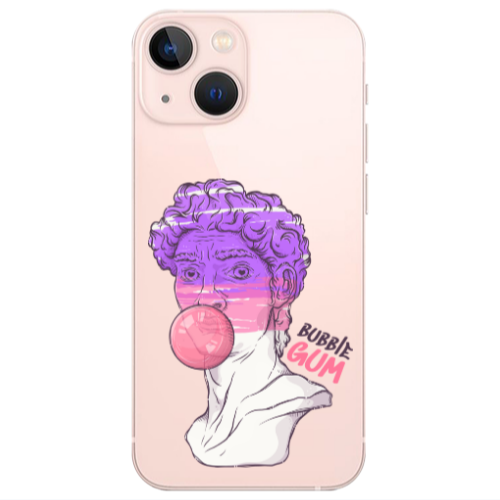 Apple iPhone 13 Mini Pin Bubble Transparent Silicone TPU Θήκη