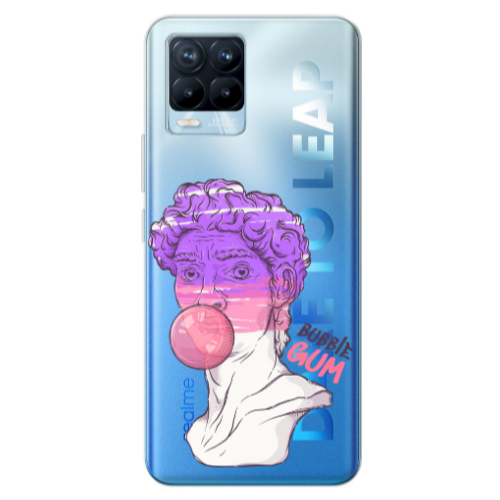 Realme 8 Pro Pin Bubble Transparent Silicone TPU Θήκη