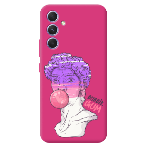 Samsung A54 Pin Bubble Fuchsia Colored Silicone TPU Θήκη