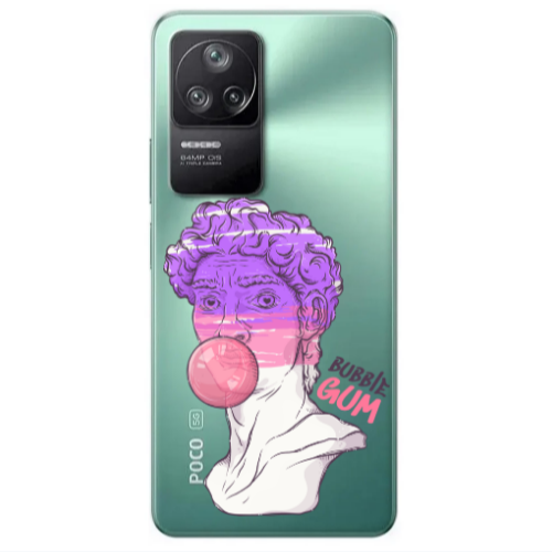 Xiaomi Poco F4 Pin Bubble Transparent Silicone TPU Θήκη