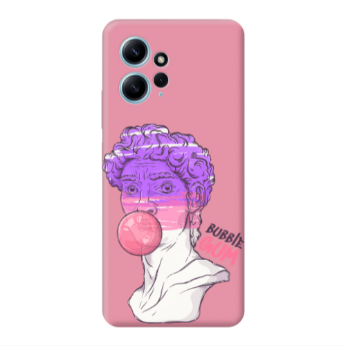 Xiaomi Redmi Note 12 4G Pin Bubble Pink Colored Silicone TPU Θήκη