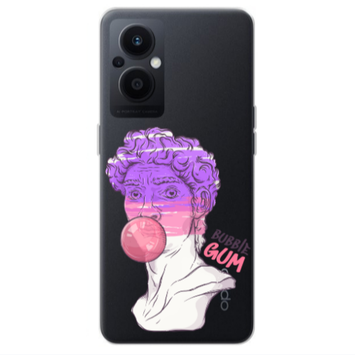 Oppo Reno 7 Lite Pin Bubble Transparent Silicone TPU Θήκη