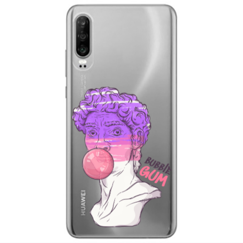 Huawei P30 Pin Bubble Transparent Silicone TPU Θήκη