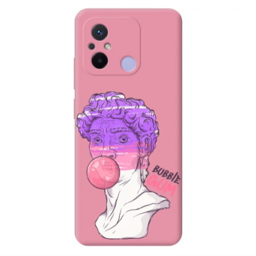 Xiaomi Redmi 12C Pin Bubble Pink Colored Silicone TPU Θήκη