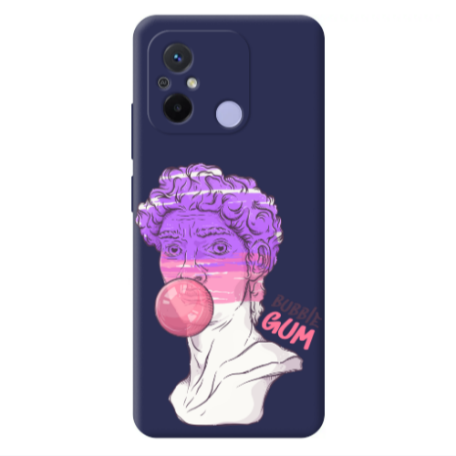 Xiaomi Redmi 12C Pin Bubble Dark blue Colored Silicone TPU Θήκη