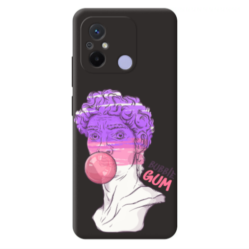 Xiaomi Redmi 12C Pin Bubble Black Colored Silicone TPU Θήκη