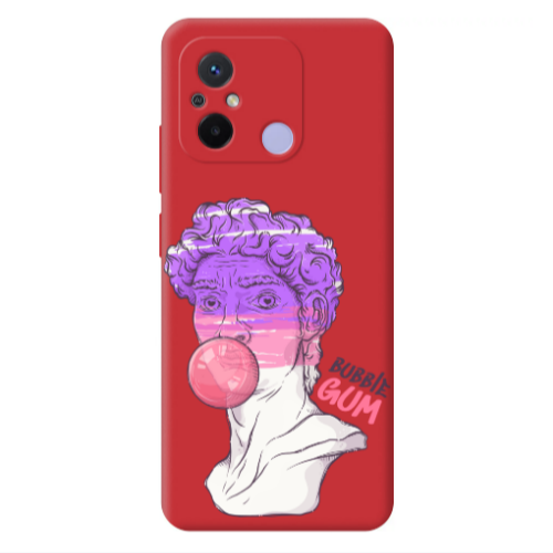 Xiaomi Redmi 12C Pin Bubble Red Colored Silicone TPU Θήκη