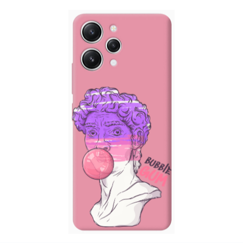 Xiaomi Redmi 12 Pin Bubble Pink Colored Silicone TPU Θήκη