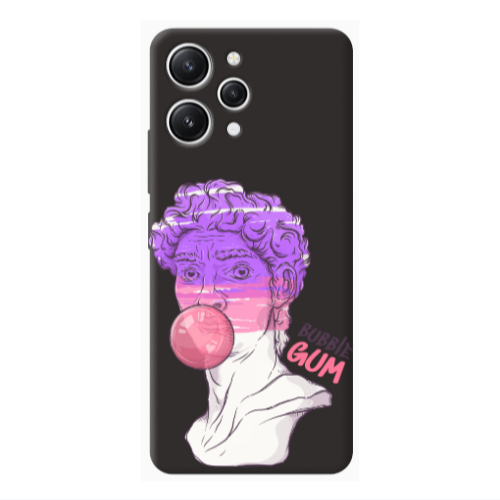 Xiaomi Redmi 12 Pin Bubble Black Colored Silicone TPU Θήκη