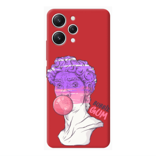 Xiaomi Redmi 12 Pin Bubble Red Colored Silicone TPU Θήκη