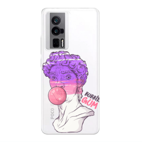 Xiaomi Poco F5 Pro Pin Bubble Transparent Silicone TPU Θήκη