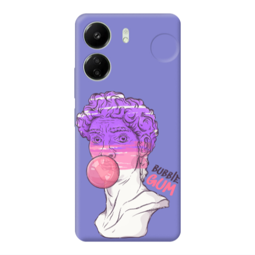 Xiaomi Redmi 13C Pin Bubble Purple Colored Silicone TPU Θήκη