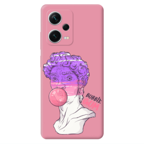 Xiaomi Poco X5 Pin Bubble Pink Colored Silicone TPU Θήκη